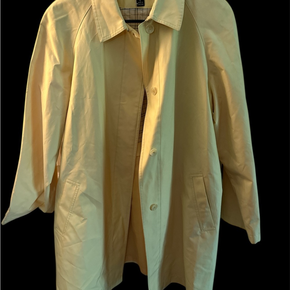 Women's yellow Cream Jacket by Gallery 
Trench coat